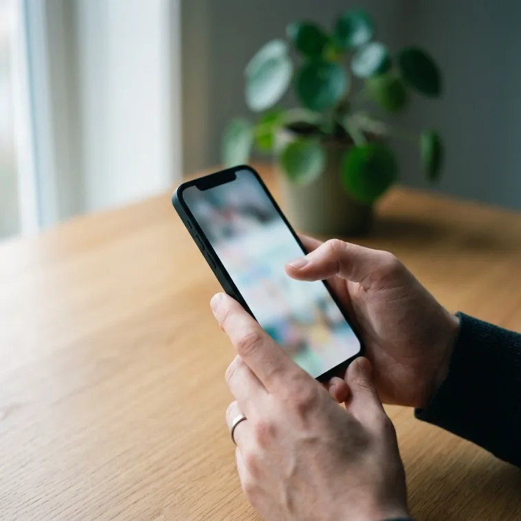 Un téléphone affichant un créneau de rendez-vous, posé sur un agenda papier annoté.